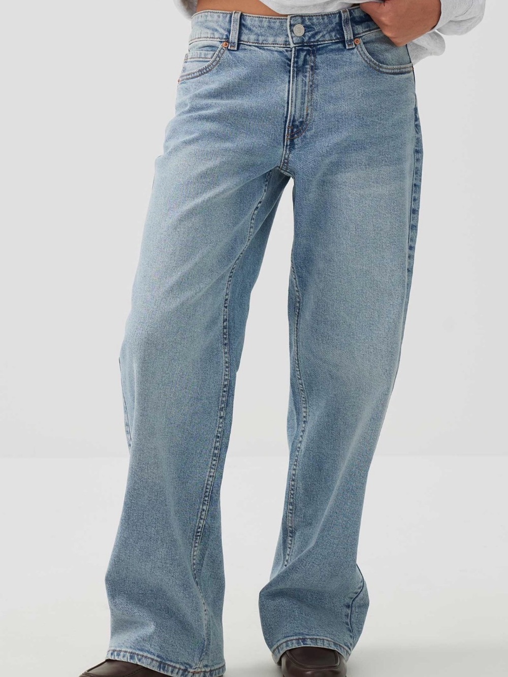 Ardene Light Blue Relaxed Wide-Leg Jeans